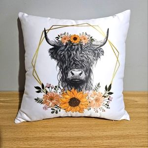 Highland Cow Pillow Case